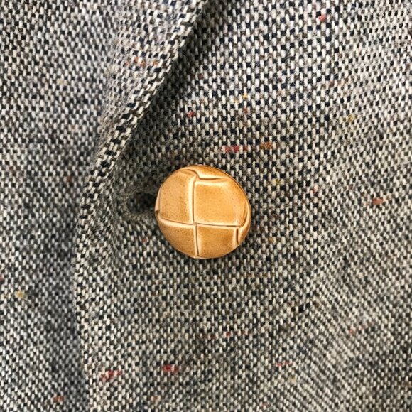 Reed St James Western Wear Blazer Jacket 46L Vintage Tweed 2 Button - Picture 5 of 12